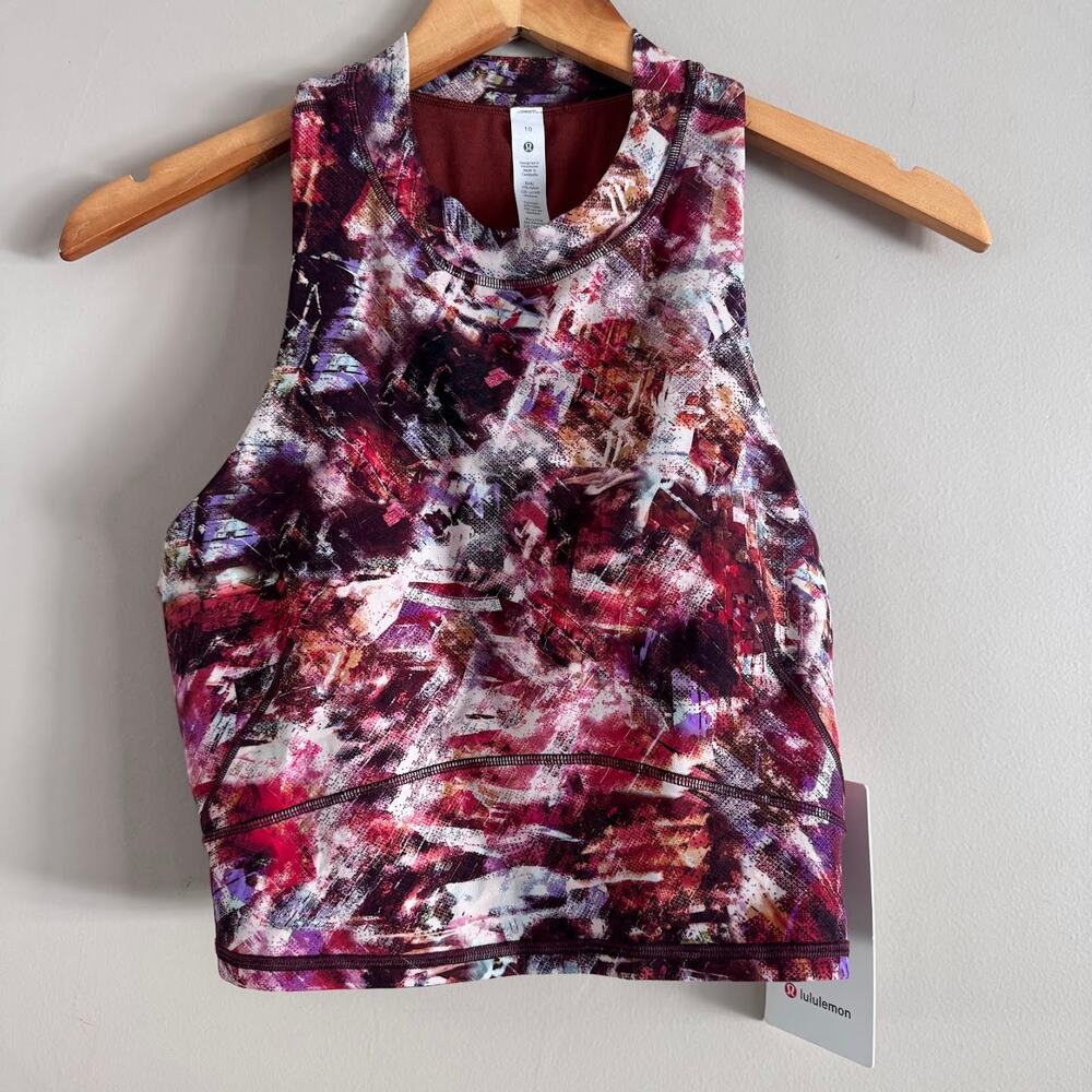 Lululemon Everlux and Mesh Cropped Tank Top Urbantricity W1CYFS 10 New